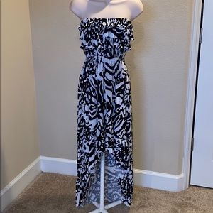 Black & White high-low dress